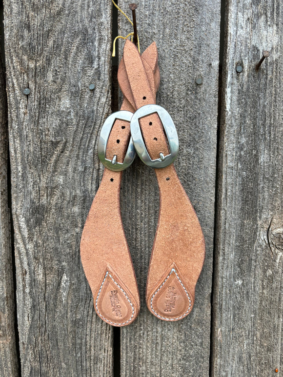 Rough out spur leathers