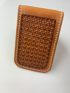 Front pocket wallet, windmill stamped