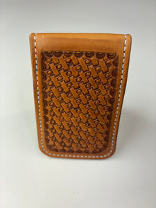 Front pocket wallet, basket stamped