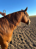 1/2” double stitched latigo roping reins