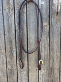 5/8” double stitched latigo roping rein