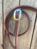 8’6” double stitched roping reins