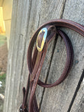 8’6” double stitched roping reins